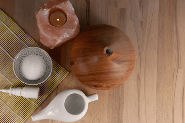 Neti Pot​ and salt candal holder